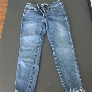 Women's Blue Distressed Jeans